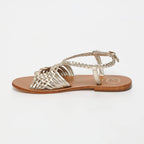 Deepti Sandals - Gold Goat Leather - Gold