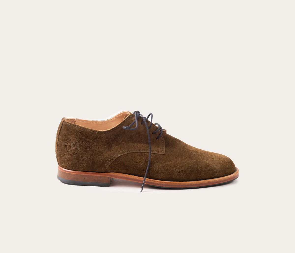 Stringate Dorian - Pelle scamosciata oliva - Donna