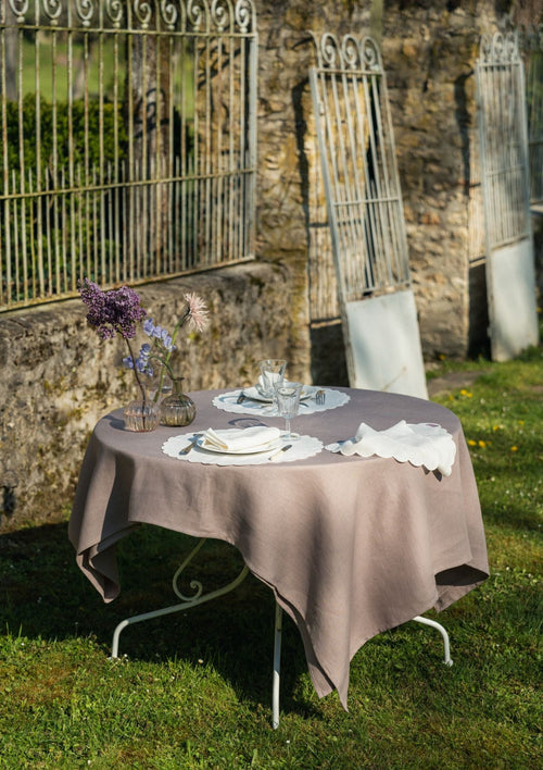Linen Tablecloth - Vieux Rose