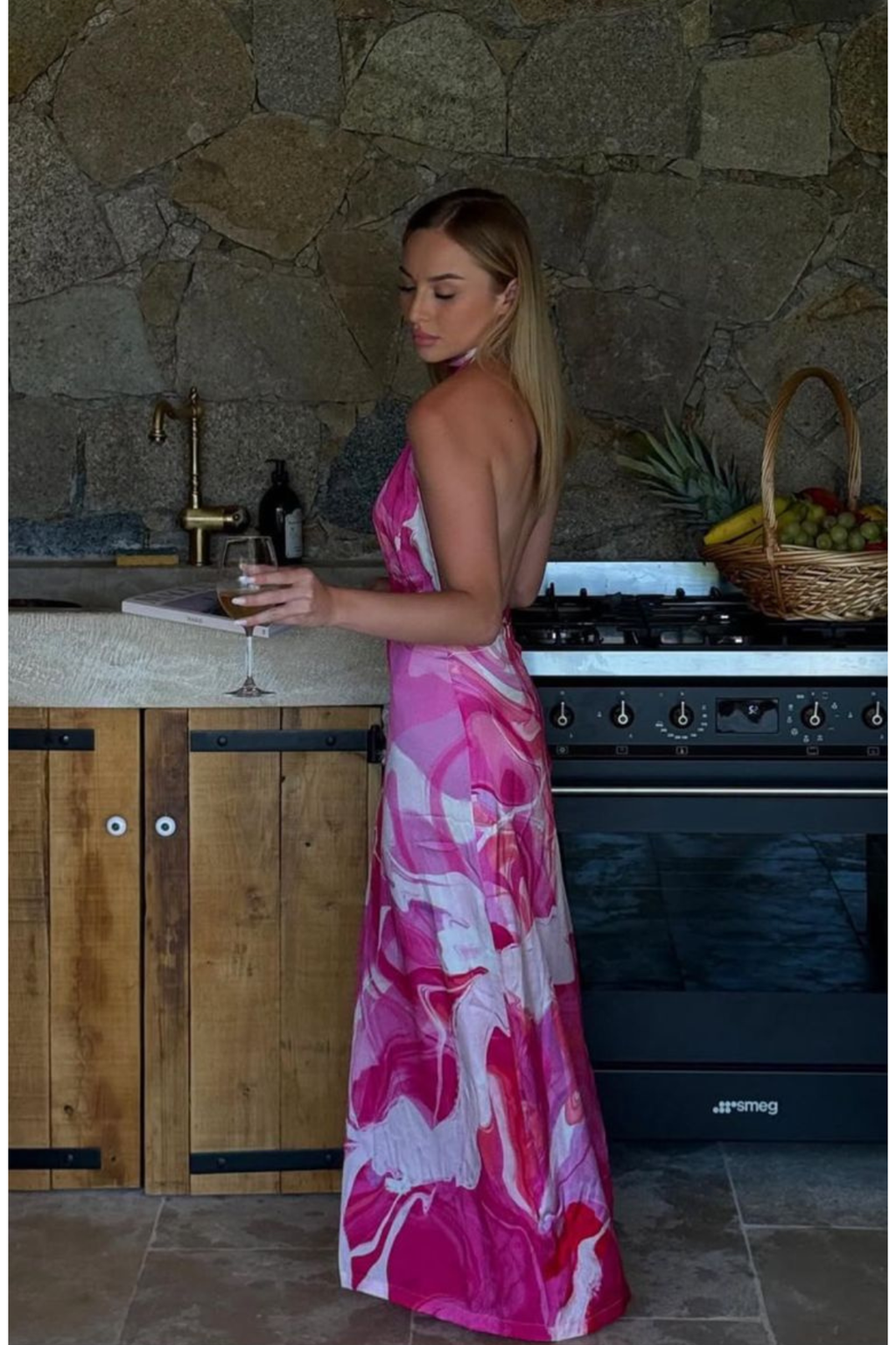 Vestido Tara - Pink Boa