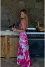 Vestido Tara - Pink Boa
