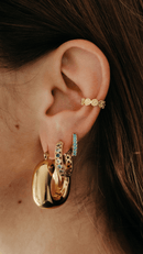 Composition de boucles d'oreilles doré & plaqué or