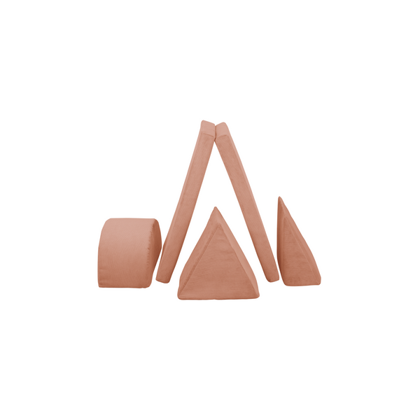Bloque Psicomotriz Montessori Medio Triángulo - Rosa