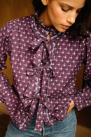 Surchemise Juliette - Ikat Violet