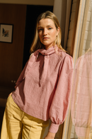 Blouse Solène - Jacquard Rose