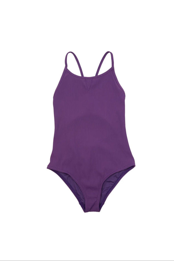 Bañador de 1 pieza para niña - Jenna - Burdeos