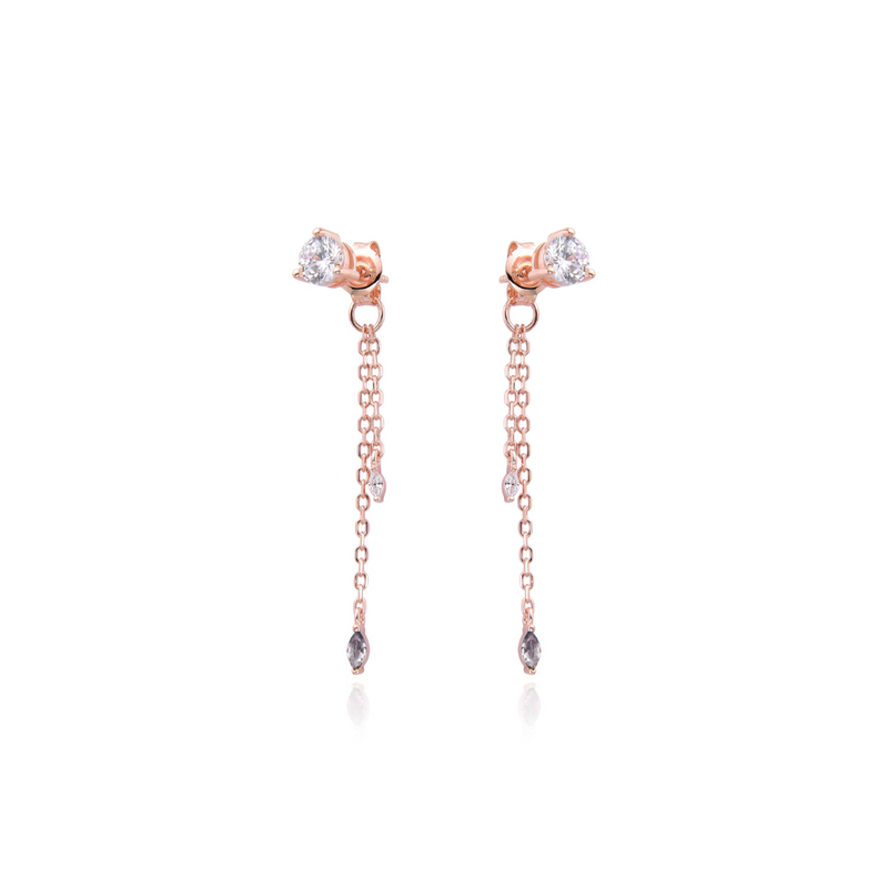 Boucles Pendantes My Glow - Rose