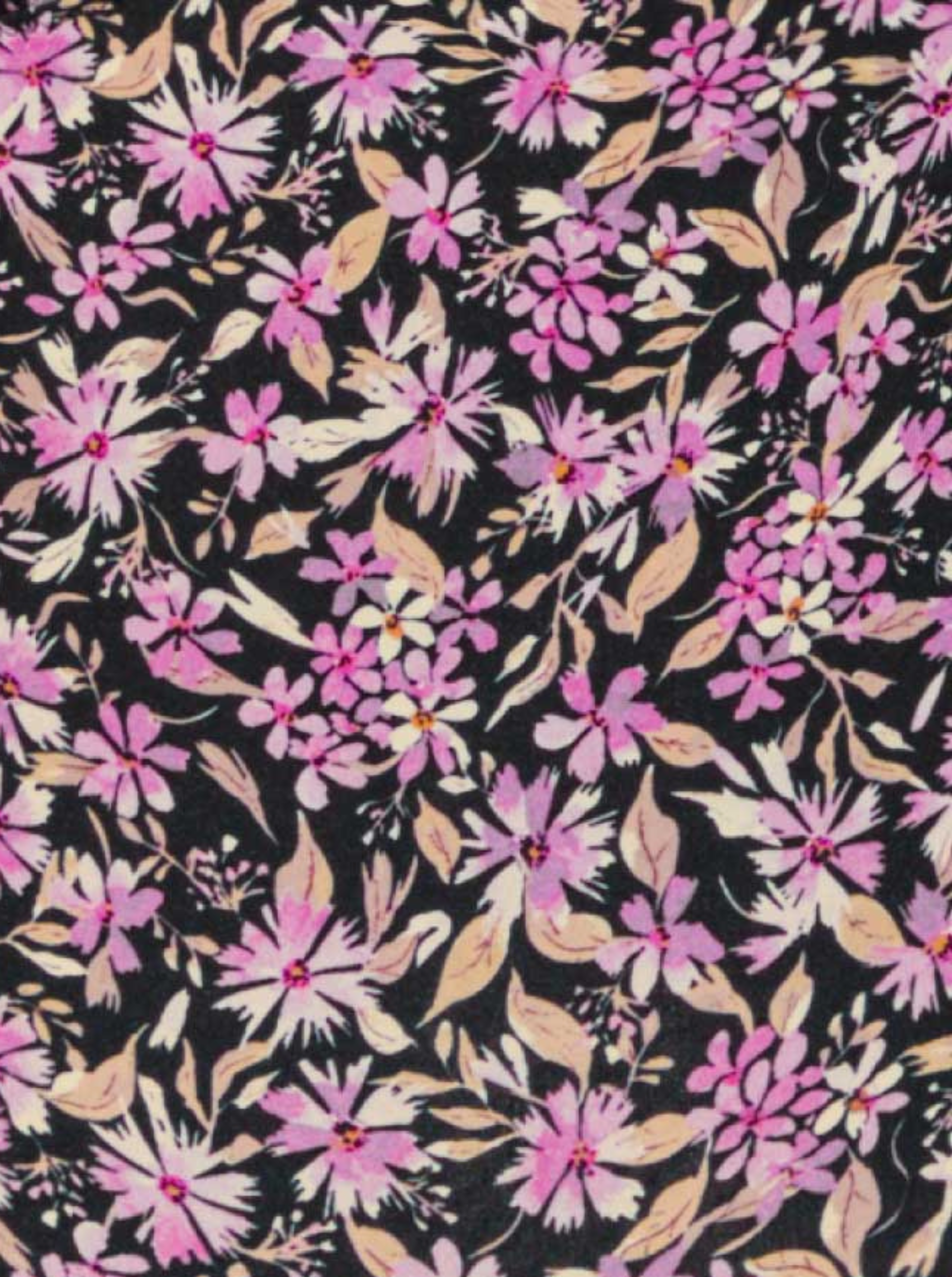 Triangle Froncé Swim Purple Flowers Fleuri