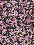 Knotted Swim Panties Purple Flowers Flowers
