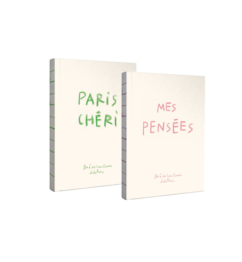 Lot De Deux Petits Carnets - Mes Pensées Et Paris Chéri - Zoé de Las Cases
