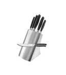 Bloque de cuchillos Glasgow de acero inoxidable con 5 cuchillos Júpiter