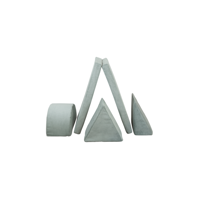 Bloc Psychomoteur Montessori Demi Triangle - Aigue-Marine
