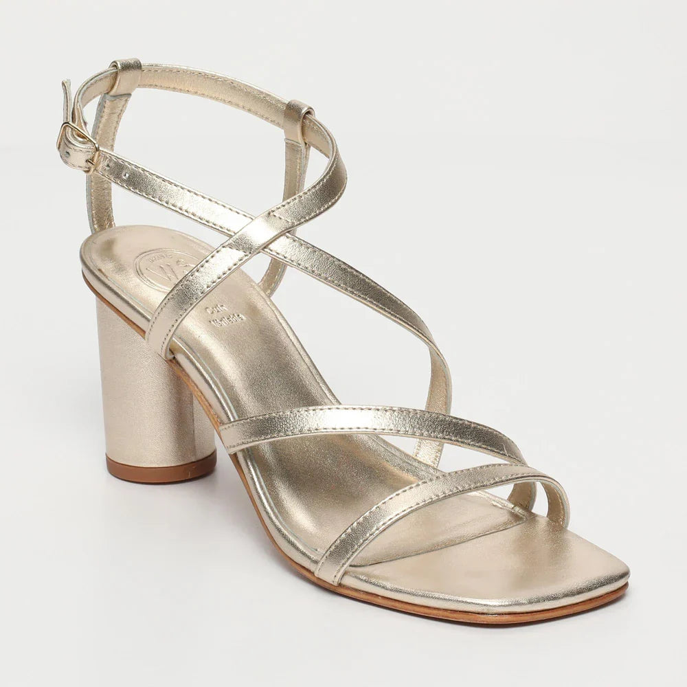 Devanee Heeled Sandals - Gold