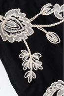 Robe Diana Brodé Noir