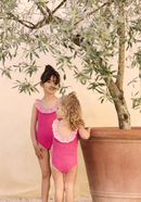 Maillot Enfant Une Pièce Alba - Rose Framboise