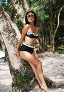 Haut De Maillot Deux Pièces Aria - Noir & Blanc