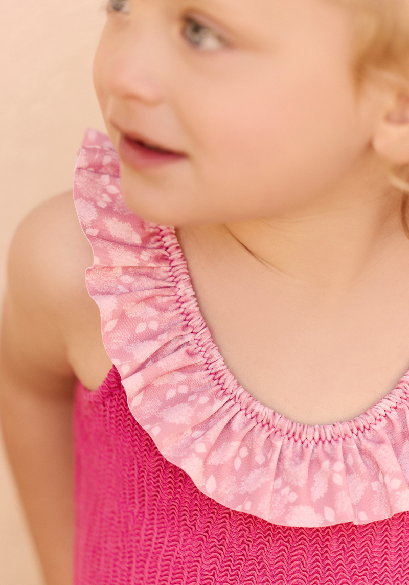 Maillot Enfant Une Pièce Alba - Rose Framboise