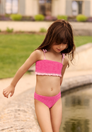 Maillot Enfant Deux Pièces Emma - Rose Framboise
