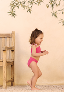 Maillot Enfant Deux Pièces Emma - Rose Framboise