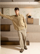 Zuecos Lois de nobuck caqui