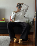 Zuecos tipo pinza de cuero Ambra Velour