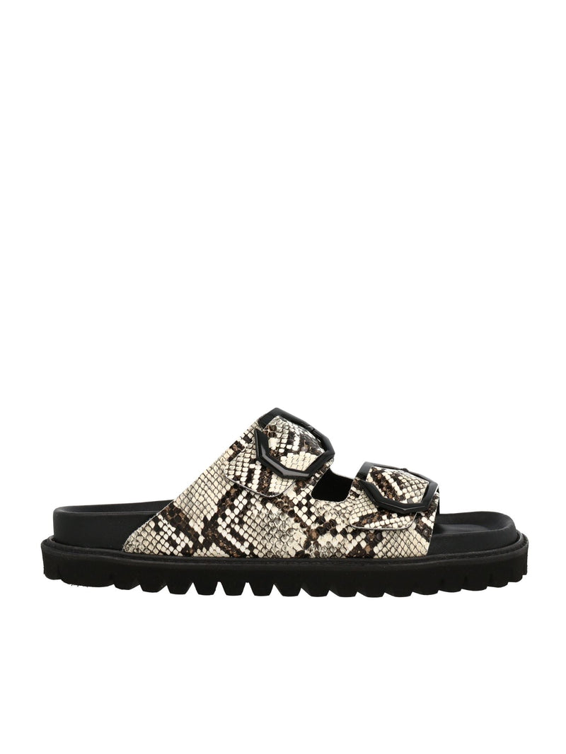 Sandalias Galia Veganas Serpiente Arena