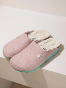 Pantuflas de fieltro rosa Candy