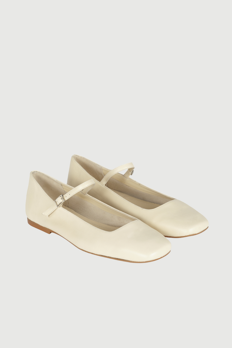 Mary Janes Julieta - Cuir Ivoire
