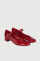 Mary Janes Emilia - Cuir Verni Rouge