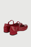 Mary Janes Emilia - Cuir Verni Rouge