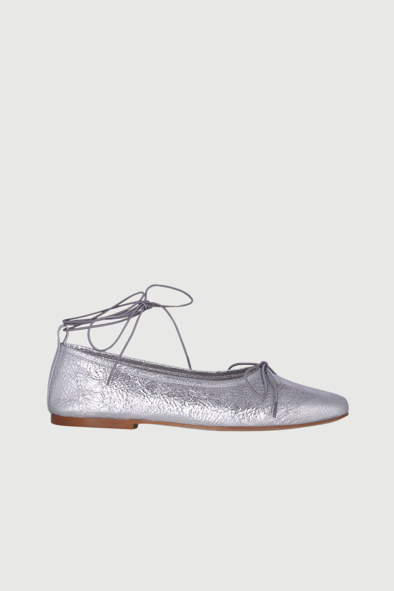 Ballerines Sienna - Cuir Argenté
