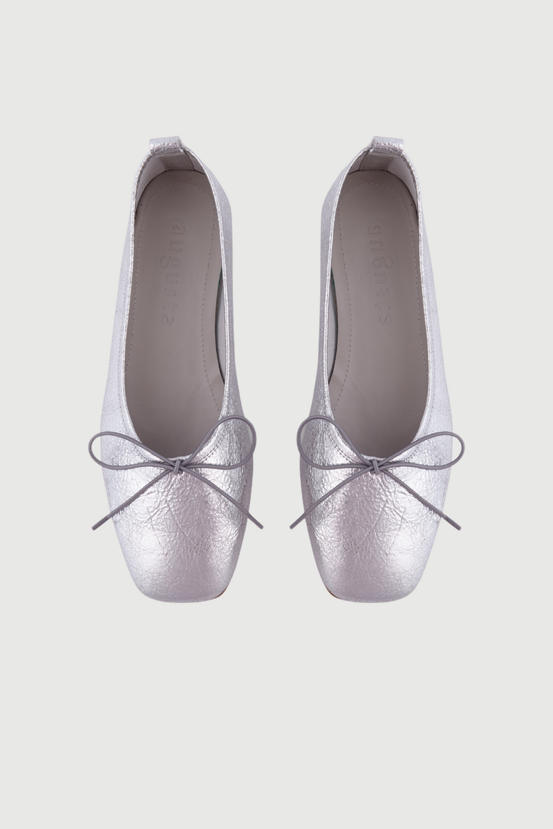 Ballerines Sienna - Cuir Argenté