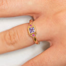 Amethyst And Rose Diva Ring