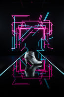 Djamelah - Gray Metal Print