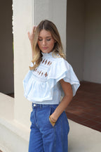 Blus Candice Blå
