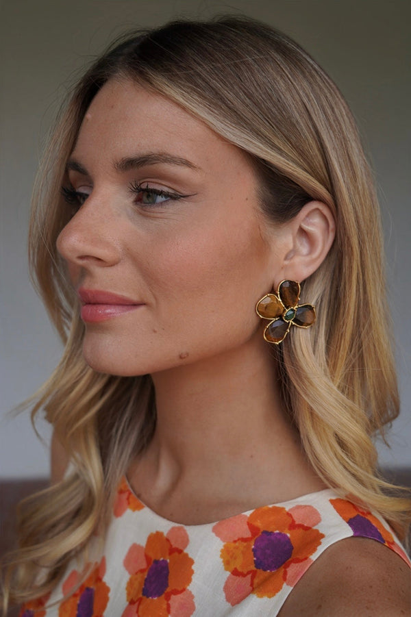 Capucine Earrings Brown