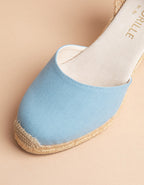 Alpargatas Dolce Vita Bride Tacón Medio - Azul - Mujer