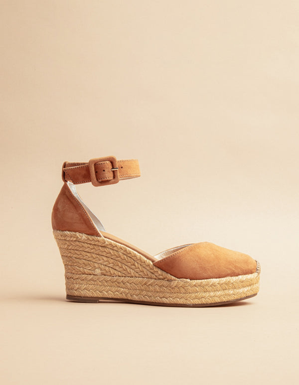 Alpargatas Dolce Vita - Piel Ante Marrón - Mujer