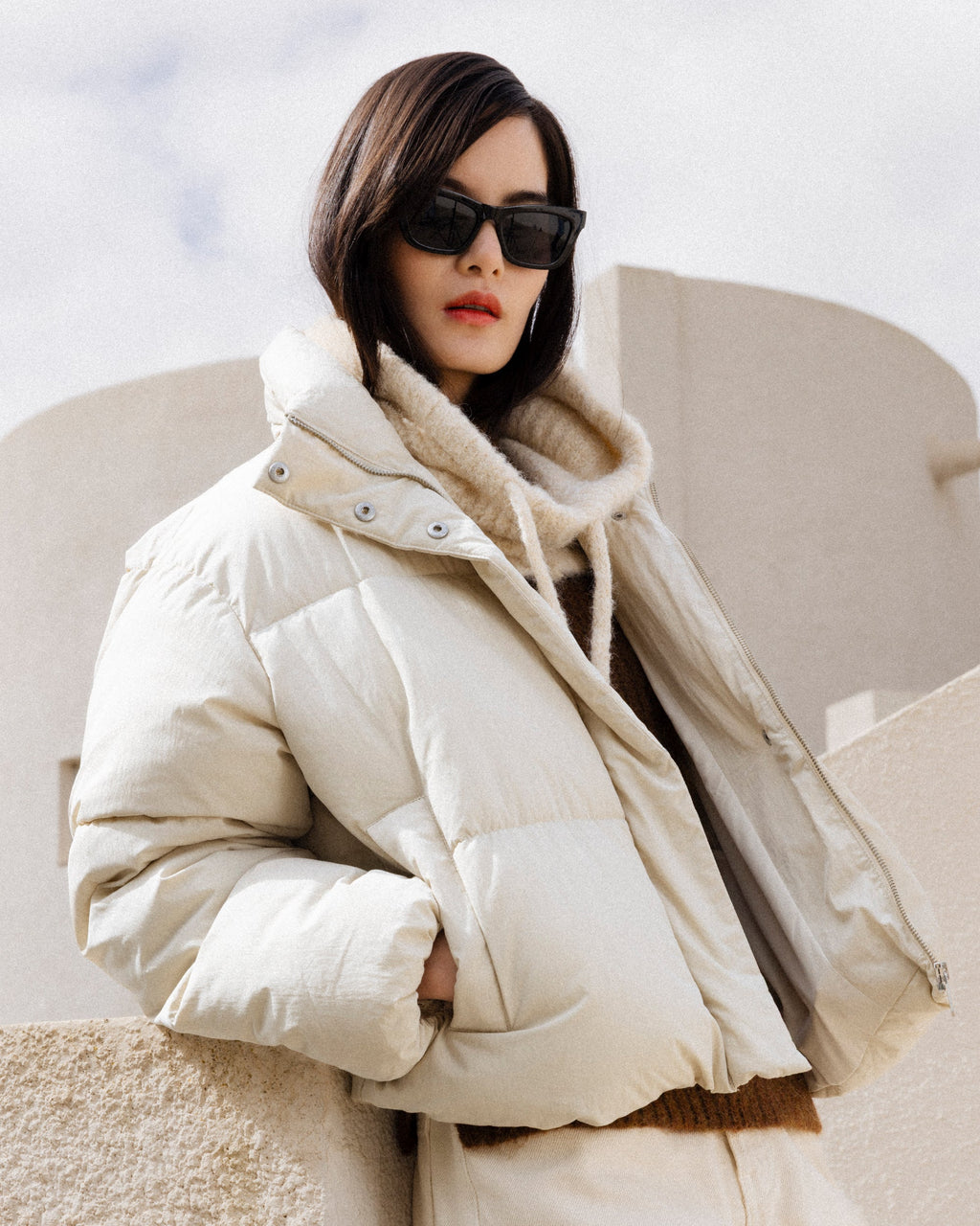 Chaqueta acolchada Sonic - Beige
