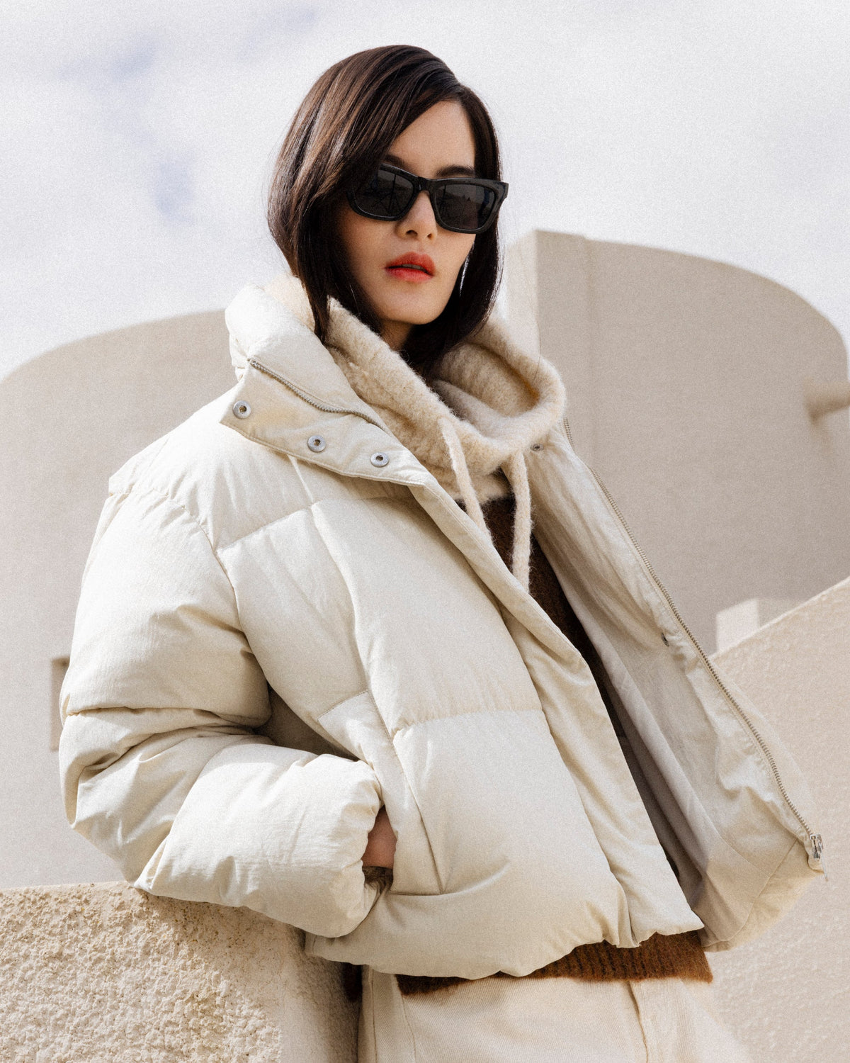 Chaqueta acolchada Sonic - Beige