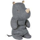 Doudou rhinocéros medium blue, Les doudous de la collection Safari friends sont faits du lin le plus doux. Ce rhinocéros sera parfait pour les gros câlins mais aussi pour les jeux car il tient assis tout seul. Un vrai compagnon de tous les jours... - Sélection MAILEG sur amaetc.com, concept store eco friendly pour enfants