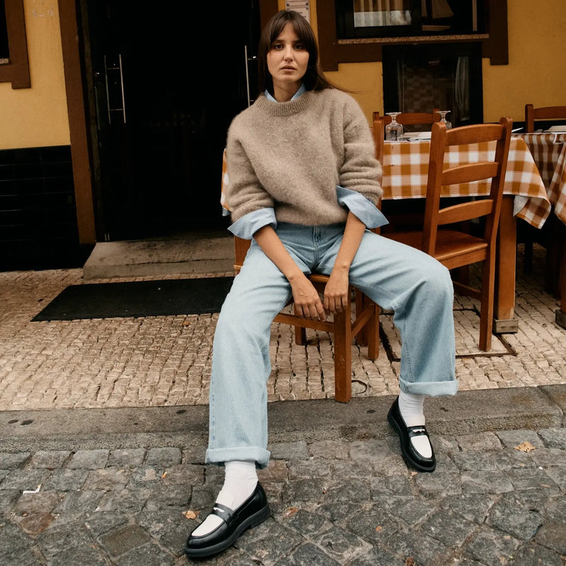 Zapatos Douro Negro - Blanco - Mixto