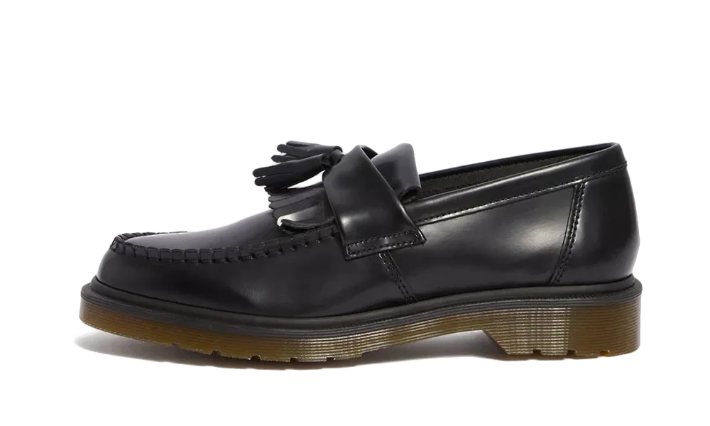 Adrian Tassel Loafer Black Smooth - Noir