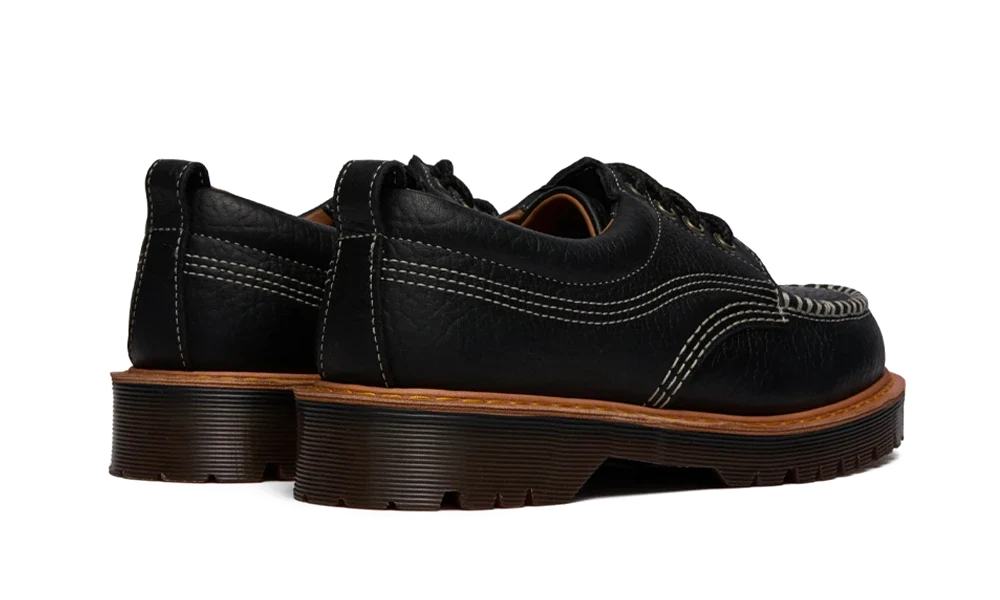 Lowell 4 Eye Shoe Black Wild Grain - Noir