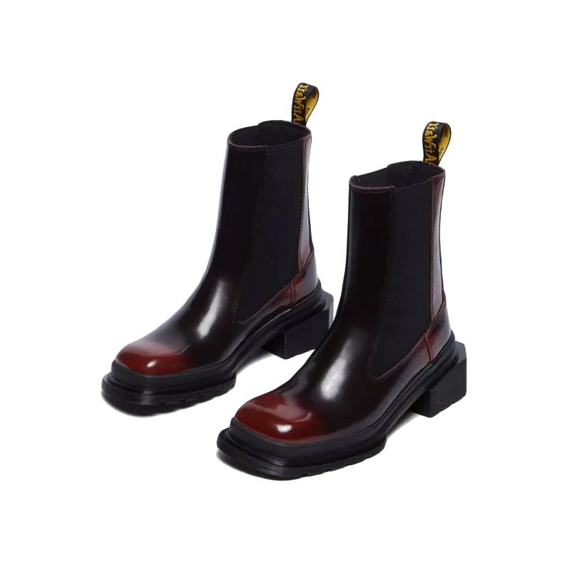 Dr. Martens - Bota Chelsea Maybole Cherry Red Arcadia - Negro