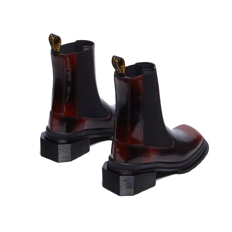 Dr. Martens - Bota Chelsea Maybole Cherry Red Arcadia - Negro