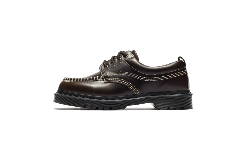 Lowell 4 Eye Shoe Dms Olive Wild Grain - Vert