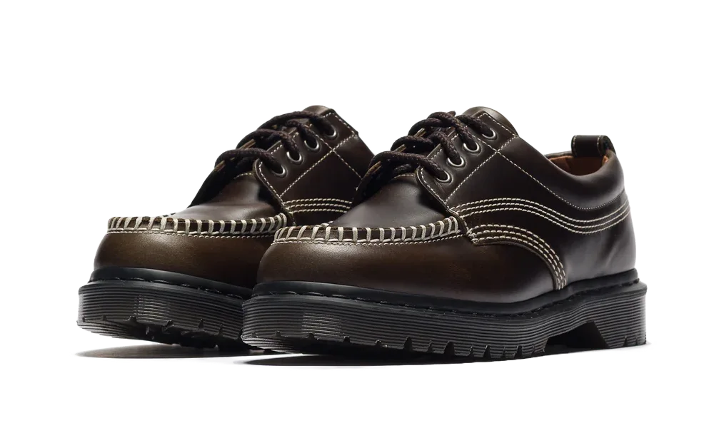Lowell 4 Eye Shoe Dms Olive Wild Grain - Vert