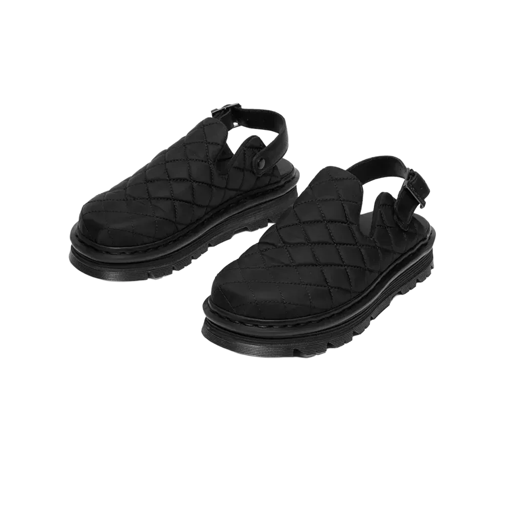 Dr. Martens - Zapatillas Zebzag Mule Black Econyl Woven Wr+Grizzly - Negro