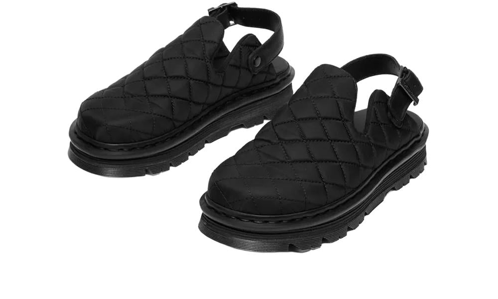 Dr. Martens - Zebzag Mule Black Econyl Woven Wr+Grizzly - Negro